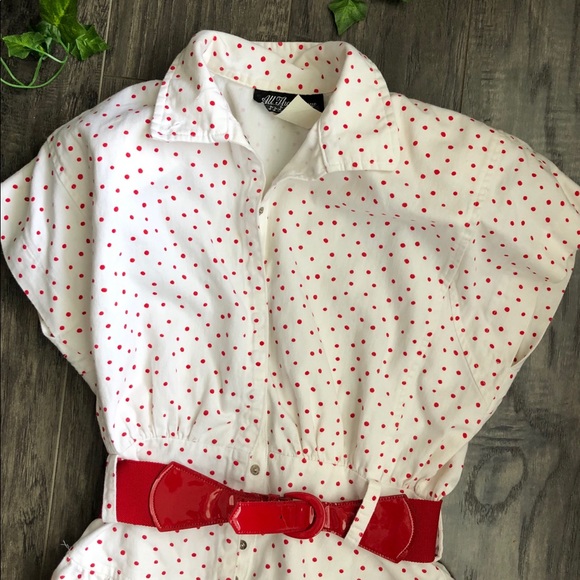 Vintage “All That Jazz” Polka Dot Dress - Picture 8 of 9